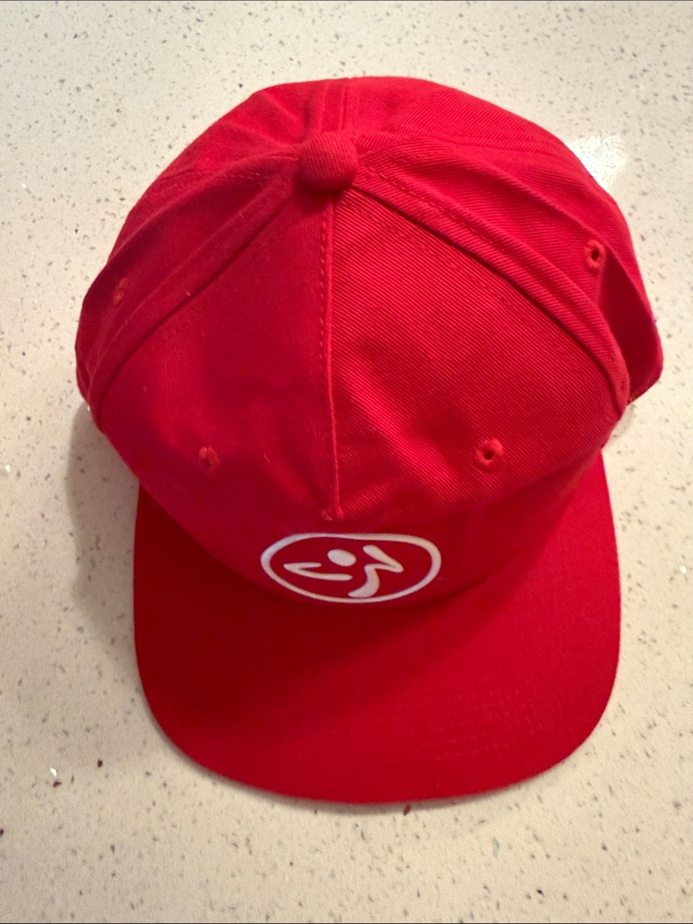 Zumba Fitness Red Snapback Hat with White Logo - Picture 4 of 5